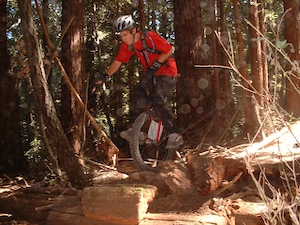 Beau doing a log drop